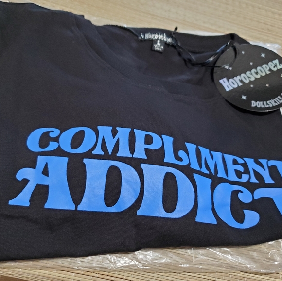 DOLLS Kill,  Cropped Tee~Horoscopez: Compliment Addict - Picture 5 of 9